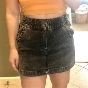 NWOT Urban Outfitters BDG black denim mini skirt